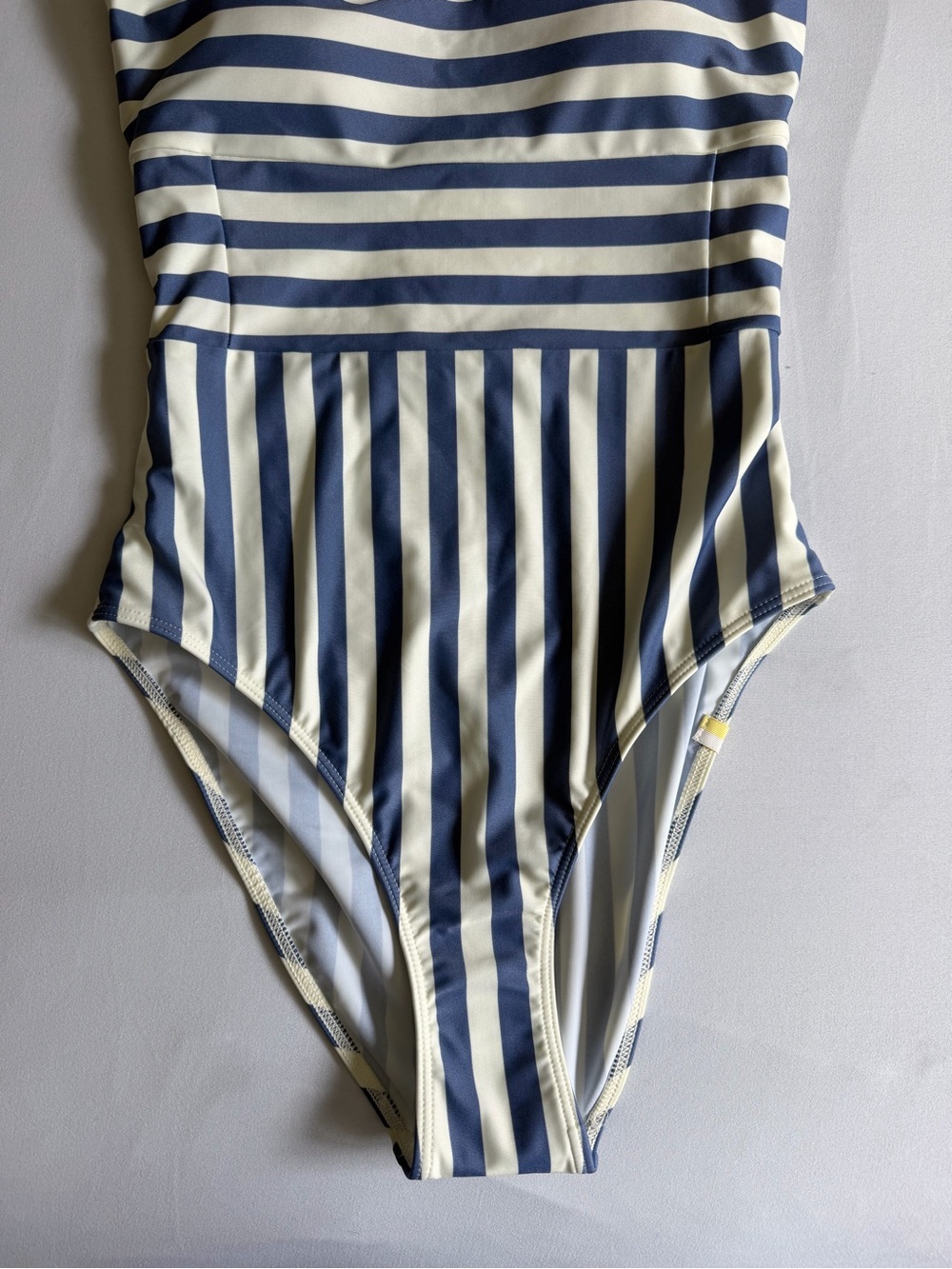 NWOT Summersalt "The Tie Oasis" Blue White Nautical Striped One Piece Swim Suit - Picture 6 of 16